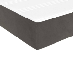 Εικόνα της Κρεβάτι Boxspring με Στρώμα Σκούρο Γκρι 200x200 εκ. Βελούδινο Hobbo