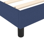 Εικόνα της Κρεβάτι Boxspring με Στρώμα Μπλε 200x200 εκ. Υφασμάτινο Hobbo