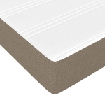 Εικόνα της Κρεβάτι Boxspring με Στρώμα Taupe 200x200 εκ. Υφασμάτινο Hobbo