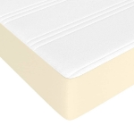 Εικόνα της Κρεβάτι Boxspring με Στρώμα Κρεμ 200x200 εκ. Συνθετικό Δέρμα Hobbo