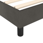 Εικόνα της Κρεβάτι Boxspring με Στρώμα Σκούρο Γκρι 180x200 εκ. Βελούδινο Hobbo