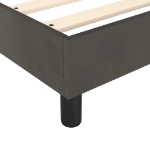 Εικόνα της Κρεβάτι Boxspring με Στρώμα Σκούρο Γκρι 200x200 εκ. Βελούδινο Hobbo