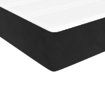 Εικόνα της Κρεβάτι Boxspring με Στρώμα Μαύρο 200x200 εκ. Βελούδινο Hobbo