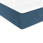 Εικόνα της Κρεβάτι Boxspring με Στρώμα Σκούρο Μπλε 200x200 εκ. Βελούδινο Hobbo