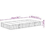 Εικόνα της Στρώμα με Bonnell Springs Μεσαία Σκληρότητα 80x200 εκ. Hobbo