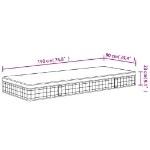 Εικόνα της Στρώμα με Bonnell Springs Medium 90x190 εκ. Μονό Hobbo