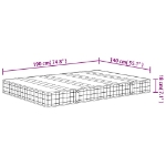 Εικόνα της Στρώμα με Bonnell Springs Μεσαία Σκληρότητα 140 x 190 εκ. Hobbo