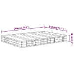 Εικόνα της Στρώμα με Bonnell Springs Μεσαία Σκληρότητα 140 x 200 εκ. Hobbo