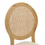 Εικόνα της Καρέκλα Canco pakoworld φυσικό rubberwood-φυσικό rattan 50x55x98εκ