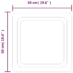 Εικόνα της Καθρέφτης Μπάνιου με LED 50x50 εκ. Hobbo