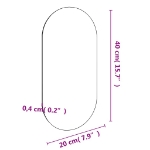 Εικόνα της Καθρέφτης 40 x 20 εκ. Γυάλινος Hobbo