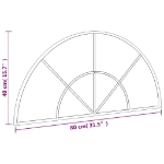 Εικόνα της Καθρέφτης Τοίχου Αψίδα Μαύρος 80 x 40 εκ. από Σίδερο Hobbo