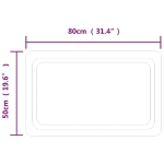 Εικόνα της Καθρέφτης Μπάνιου με LED 50x80 εκ. Hobbo