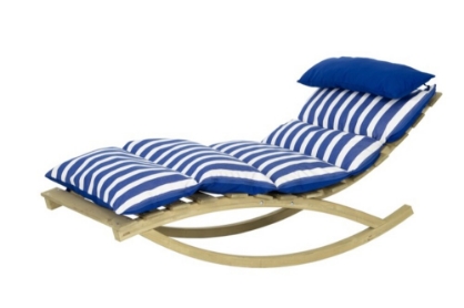 Εικόνα της Ξαπλώστρα κουνιστή Rocking Lounger navy