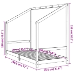 Εικόνα της Πλαίσιο Παιδικού Κρεβατιού 90 x 190 εκ. από Μασίφ Ξύλο Πεύκου Hobbo