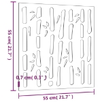 Εικόνα της Διακοσμητικό Κήπου Επιτοίχιο Σχ. Μπαμπού 55x55 εκ Ατσάλι Corten Hobbo