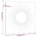 Εικόνα της Διακοσμητικό Κήπου Επιτοίχιο Σχ. Ήλιος 55x55 εκ. Ατσάλι Corten Hobbo