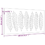 Εικόνα της Διακοσμητικό Κήπου Επιτοίχιο Σχ. Φύλλων 105x55 εκ Ατσάλι Corten Hobbo