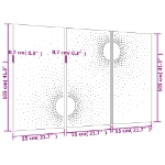 Εικόνα της Διακοσμητικά Κήπου Σχ. Ήλιος 3 τεμ. 105 x 55 εκ. Ατσάλι Corten Hobbo