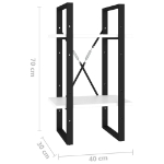 Εικόνα της Βιβλιοθήκη με 2 Ράφια Λευκή 40 x 30 x 70 εκ. από Μοριοσανίδα Hobbo