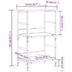 Εικόνα της Βιβλιοθήκη Sonoma Δρυς 50 x 33 x 82 εκ. από Επεξεργασμένο Ξύλο Hobbo