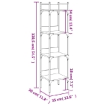 Εικόνα της Βιβλιοθήκη 4 Επιπέδων Sonoma Δρυς 35x30x138,5 εκ. Επεξεργ. Ξύλο Hobbo