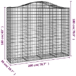 Εικόνα της Συρματοκιβώτιο Τοξωτό 200x50x160/180εκ. από Γαλβανισμένο Χάλυβα Hobbo