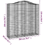 Εικόνα της Συρματοκιβώτιο Τοξωτό 200x50x200/220εκ. από Γαλβανισμένο Χάλυβα Hobbo