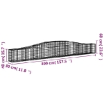 Εικόνα της Συρματοκιβώτιο Τοξωτό 400x30x40/60εκ. από Γαλβανισμένο Χάλυβα Hobbo