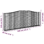 Εικόνα της Συρματοκιβώτιο Τοξωτό 400x30x140/160εκ. από Γαλβανισμένο Χάλυβα Hobbo