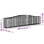 Εικόνα της Συρματοκιβώτιο Τοξωτό 400x50x80/100εκ. από Γαλβανισμένο Χάλυβα Hobbo