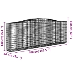 Εικόνα της Συρματοκιβώτιο Τοξωτό 400x50x140/160εκ. από Γαλβανισμένο Χάλυβα Hobbo