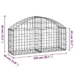 Εικόνα της Συρματοκιβώτιο Τοξωτό 100x30x40/60εκ. από Γαλβανισμένο Χάλυβα Hobbo