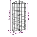 Εικόνα της Συρματοκιβώτιο Τοξωτό 100x30x200/220εκ. από Γαλβανισμένο Χάλυβα Hobbo