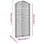 Εικόνα της Συρματοκιβώτιο Τοξωτό 100x30x220/240εκ. από Γαλβανισμένο Χάλυβα Hobbo