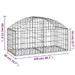 Εικόνα της Συρματοκιβώτιο Τοξωτό 100x50x40/60 εκ. από Γαλβανισμένο Χάλυβα Hobbo