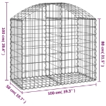 Εικόνα της Συρματοκιβώτιο Τοξωτό 100x50x80/100εκ. από Γαλβανισμένο Χάλυβα Hobbo