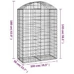 Εικόνα της Συρματοκιβώτιο Τοξωτό 100x50x140/160εκ. από Γαλβανισμένο Χάλυβα Hobbo