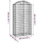 Εικόνα της Συρματοκιβώτιο Τοξωτό 100x50x180/200εκ. από Γαλβανισμένο Χάλυβα Hobbo