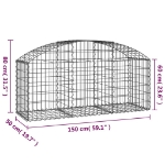 Εικόνα της Συρματοκιβώτιο Τοξωτό 150x50x60/80εκ. από Γαλβανισμένο Χάλυβα Hobbo