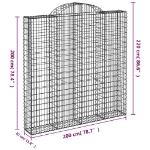 Εικόνα της Συρματοκιβώτιο Τοξωτό 200x30x200/220εκ. από Γαλβανισμένο Χάλυβα Hobbo