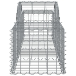 Εικόνα της Συρματοκιβώτιο Τοξωτό 200x50x40/60εκ. από Γαλβανισμένο Χάλυβα Hobbo