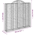 Εικόνα της Συρματοκιβώτιο Τοξωτό 200x50x180/200εκ. από Γαλβανισμένο Χάλυβα Hobbo