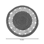 Εικόνα της Χαλί Opronzo Inart φυσικό σχοινί Φ120x2εκ