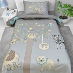 Εικόνα της Lino Παπλωμα Bebe Elephant Tree Grey 120χ170