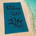 Εικόνα της Lino Πετσετα Θαλασσης Sunny Life Black-petrol 86x160