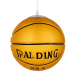 Εικόνα της GloboStar® SPALDING NBA 00649 Κρεμαστό Παιδικό Φωτιστικό Οροφής Μονόφωτο 1 x E27 Πορτοκαλί Γυάλινο Φ25 x Υ25cm