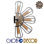 Εικόνα της GloboStar® AVOCANDO 01056 Vintage Industrial Φωτιστικό Τοίχου Απλίκα Μονόφωτο Μαύρο Μεταλλικό Πλέγμα Φ12 x Μ15 x Π12 x Υ32cm