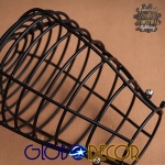 Εικόνα της GloboStar® DROPS 01059 Vintage Industrial Κρεμαστό Φωτιστικό Οροφής Πολύφωτο Μαύρο Μεταλλικό Πλέγμα