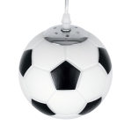 Εικόνα της GloboStar® FOOTBALL 00643 Κρεμαστό Παιδικό Φωτιστικό Οροφής Μονόφωτο 1 x E27 Μαύρο Λευκό Γυάλινο Φ15 x Υ18cm